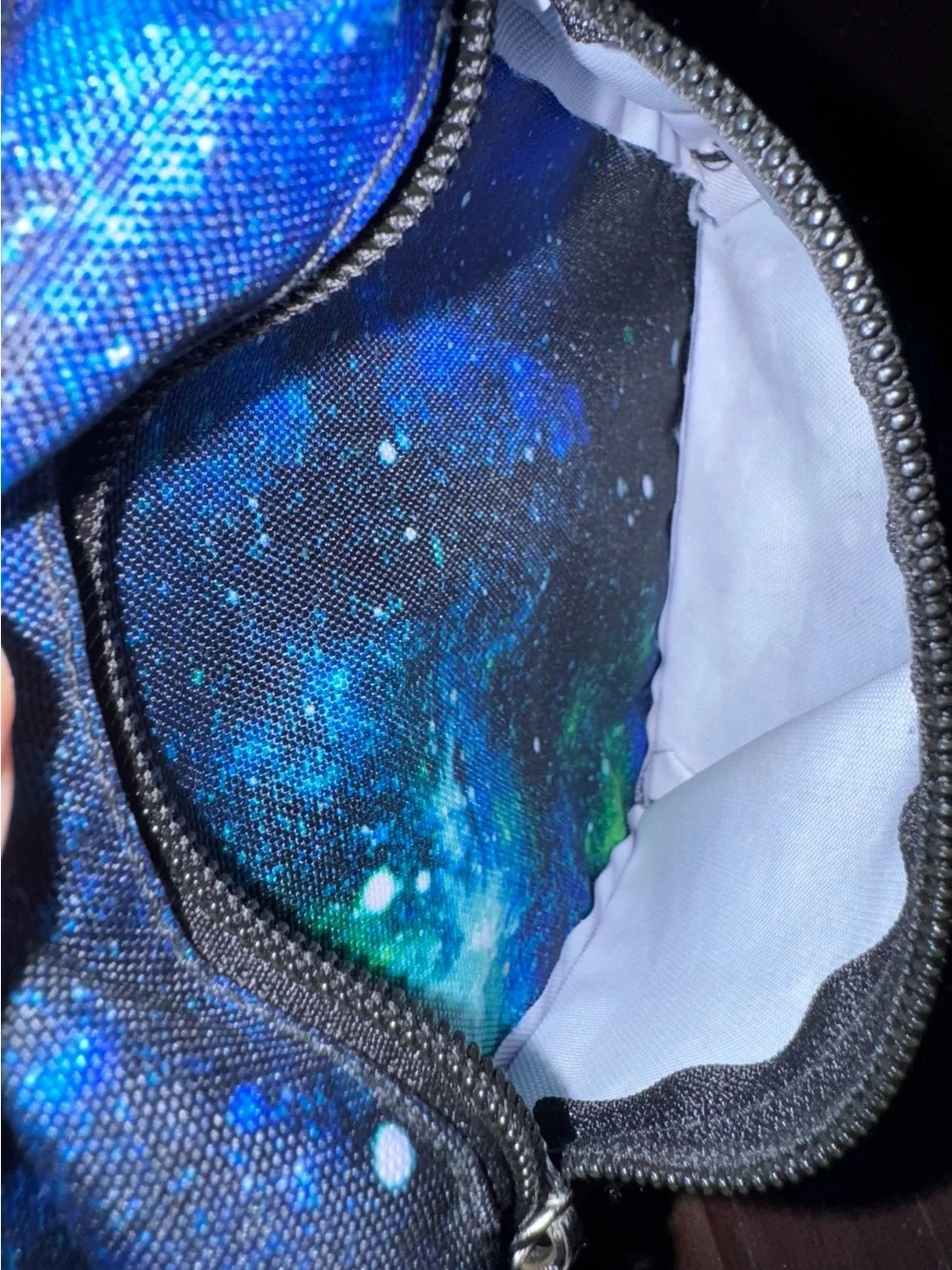 JanSport Lunch Bag-Galaxy Print Mini Backpack - Blue & Green